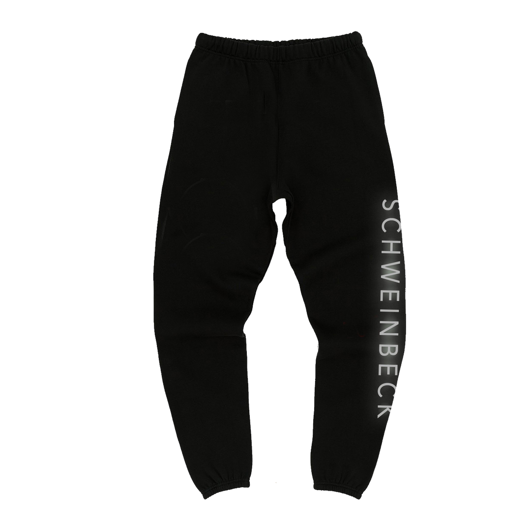 Exclusive Black Joggers With 3M Print