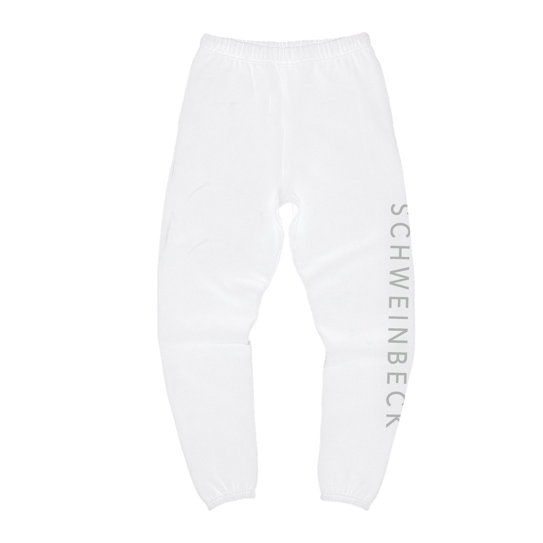 Exclusive White Joggers With 3M Print