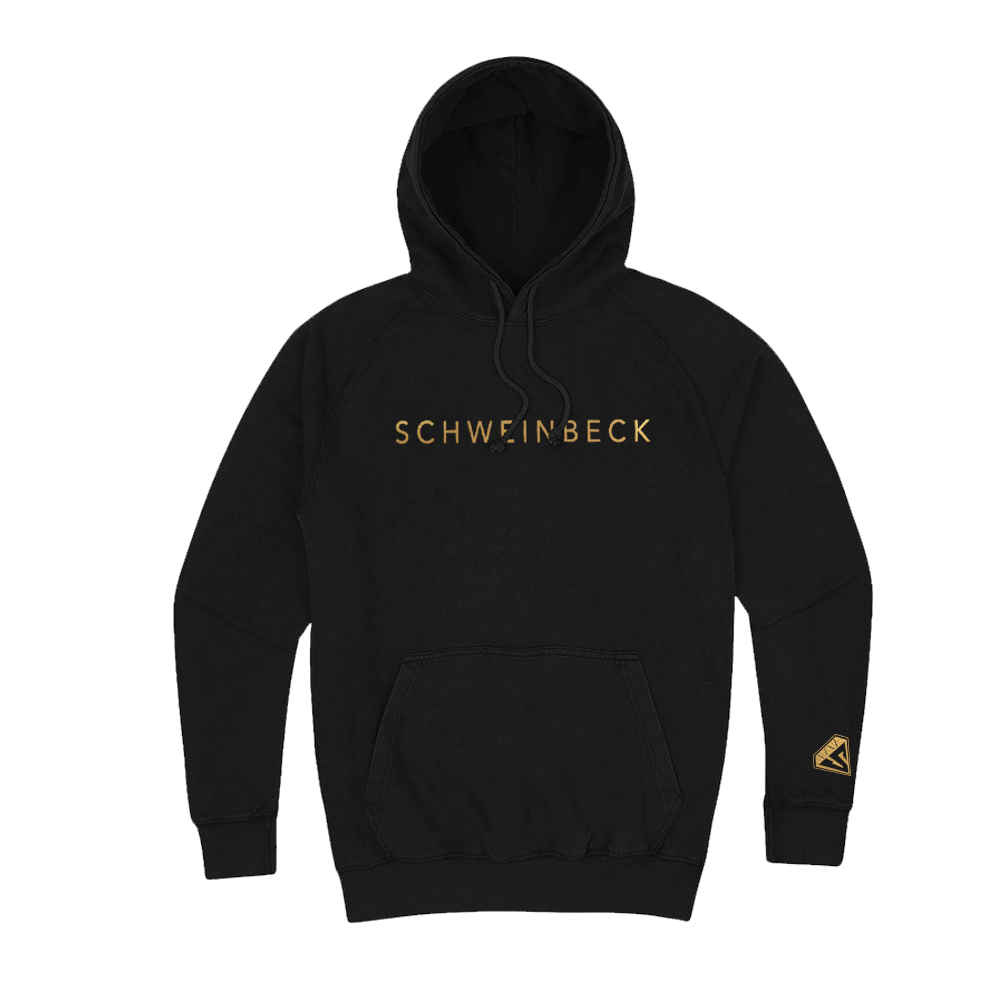 Exclusive Black Hoodies With Gold Print